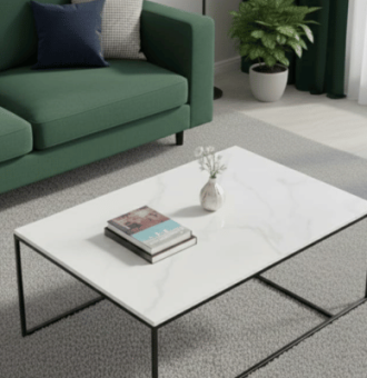 Mesa de centro mármol carrara diseño 2