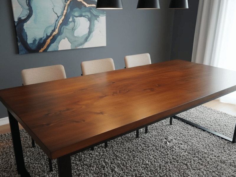 mesa comedor ciprés tinte nogal 02