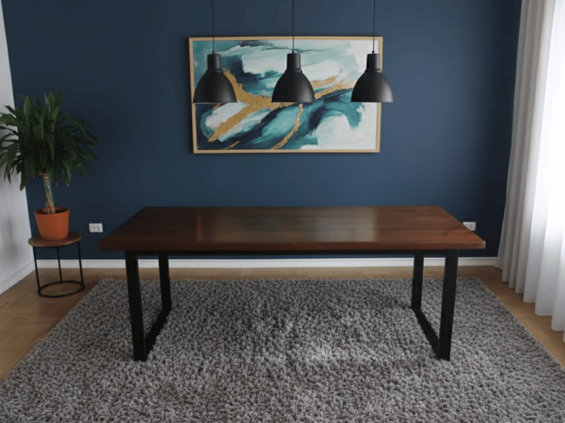 mesa comedor ciprés tinte nogal 03