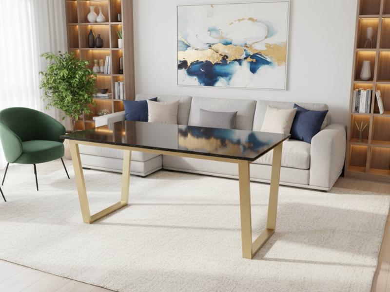 mesa comedor granito negro 01