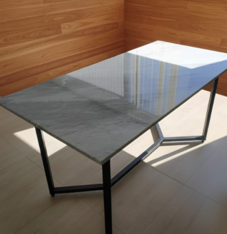mesa comedor mármol Carrara diseño 2 02