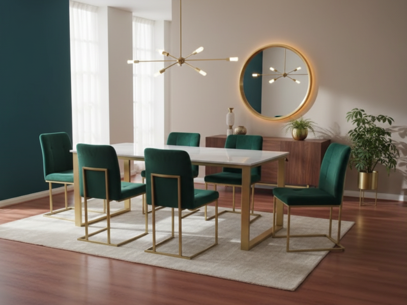 mesa comedor mármol Carrara diseño 3 01