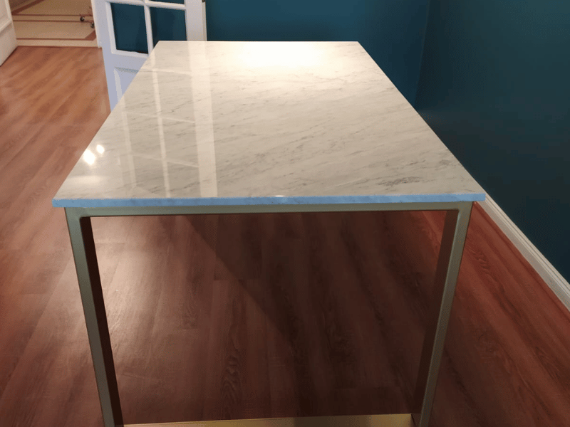 mesa comedor mármol Carrara diseño 3 02
